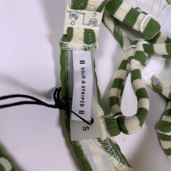 SOLID & STRIPED Ivory Green 'Ginger' Bikini Set - Picture 2 of 6
